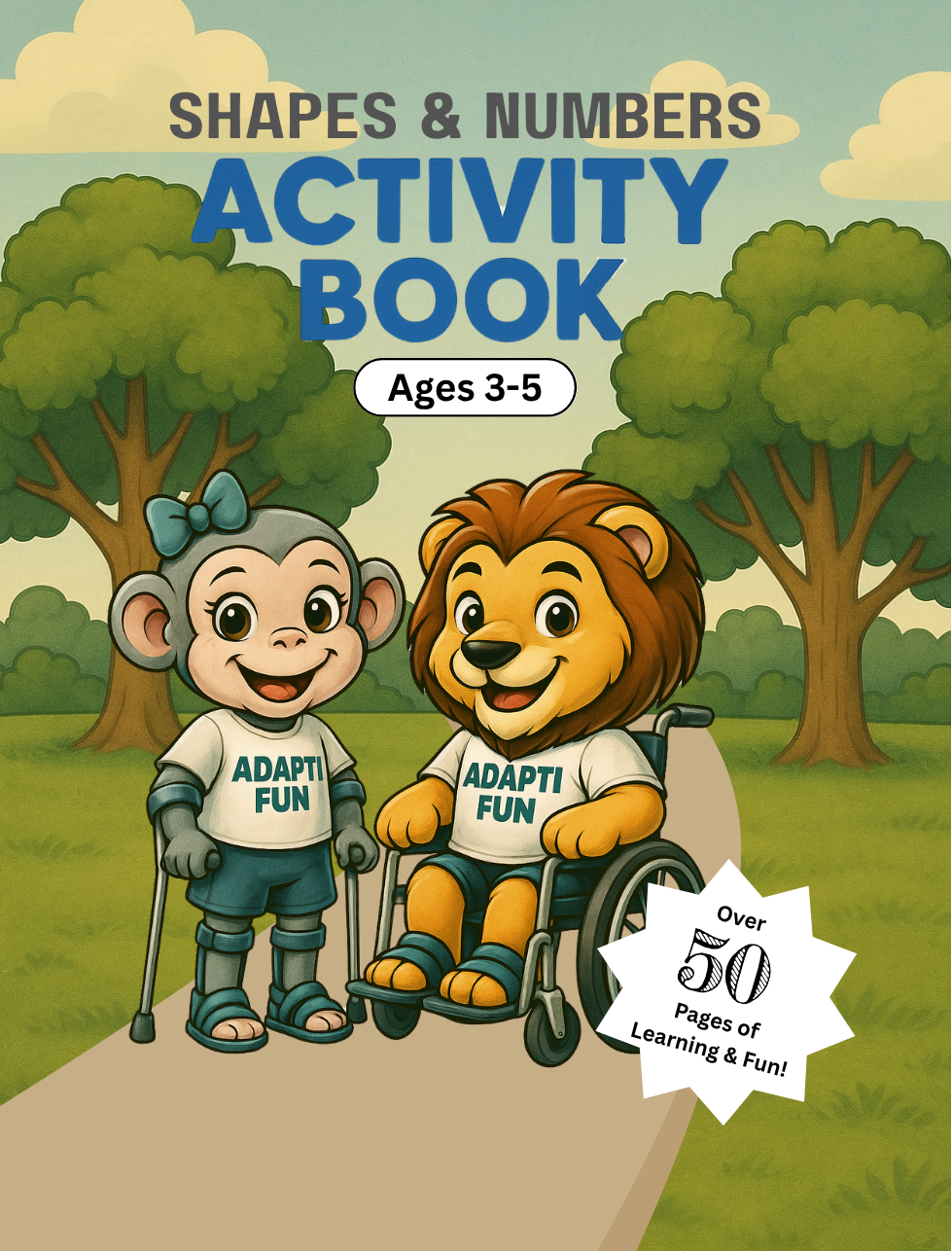 Adaptifun Activity Book: Shapes & Numbers