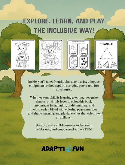 Adaptifun Activity Book: Shapes & Numbers